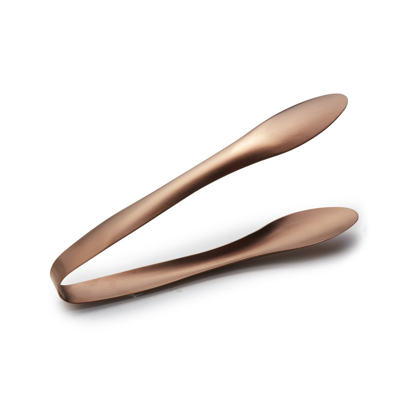 Stainless Steel Salad / Serving Tongs, Rose Gold Matte