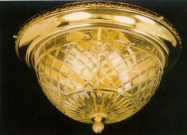 Crose Glass Flush Mount, Antique Silver