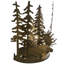 Applique murale 1 lumière Moose Through the Trees-16183233
