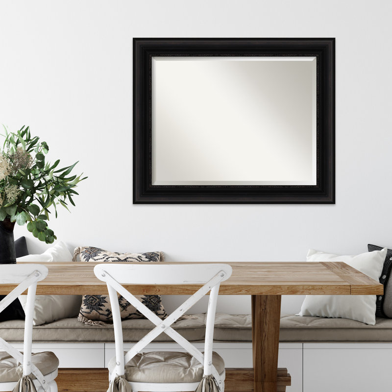 Miroir mural Warren, Noir, 27,5 po x 33,5 po