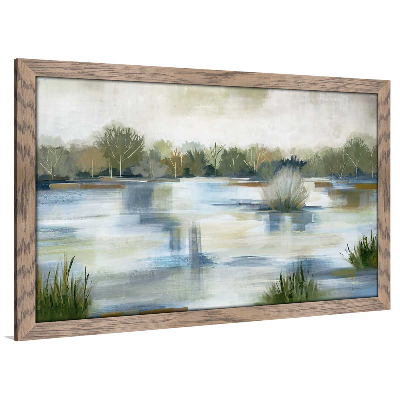 Roads Not Taken - Peinture à cadre flottant, Cadre taupe délavé, H 21,5 po x l 27,5 po x P 0,75 po
