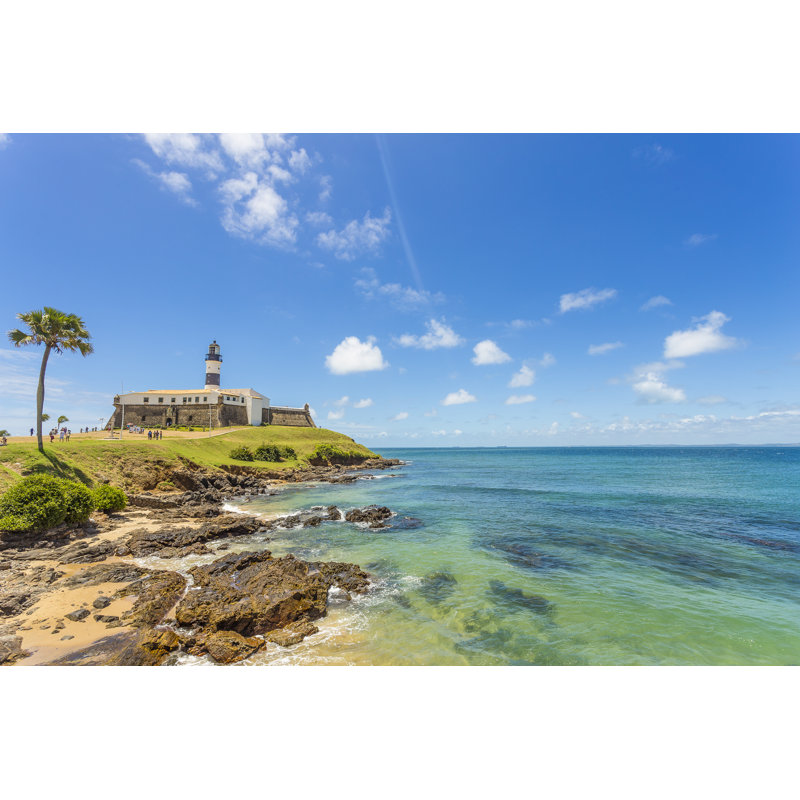 Lighthouse In Bahia by Barichivich - No Frame Art Prints on Canvas, 30cm H x 46cm W