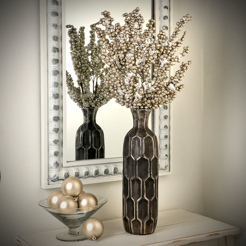 29'' Plants & Flowers Shatterproof Pick, Platinum