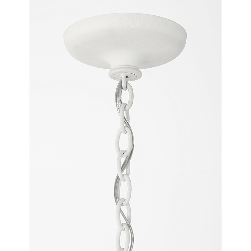 Julie Neill Chandelier, Plaster White, 8 Lights