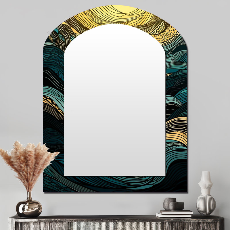 Symphonie linéaire verte I, 43 po x 33 po