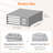 6 Pack Bed Sheet Organizer, Foldable Bedding Sheet Organizers And Storage With Large Clear Window And Label, Sheets Organizer For Linen Closet, Storage Box Bins With Lids For Duvet Cover Set