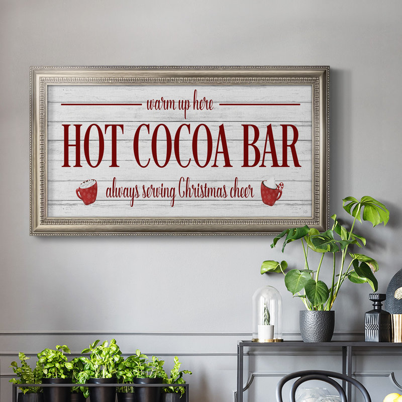 Gearldean Hot Cocoa Bar - reproduction de photo sur toile, H 25 po x l 45 po x P 2,5 po