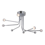 Plafonnier encastré linéaire 33" 8 lumières spoutnik modern Eudy