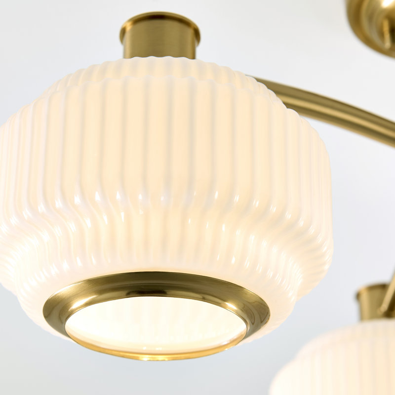 Eleta Glass Semi Flush Mount