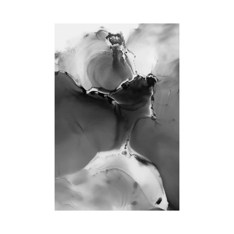 Grey Storm by LouLouArtStudio - Print on Canvas, Wrapped Canvas, 101.6cm H x 66.04cm W x 1.91cm D