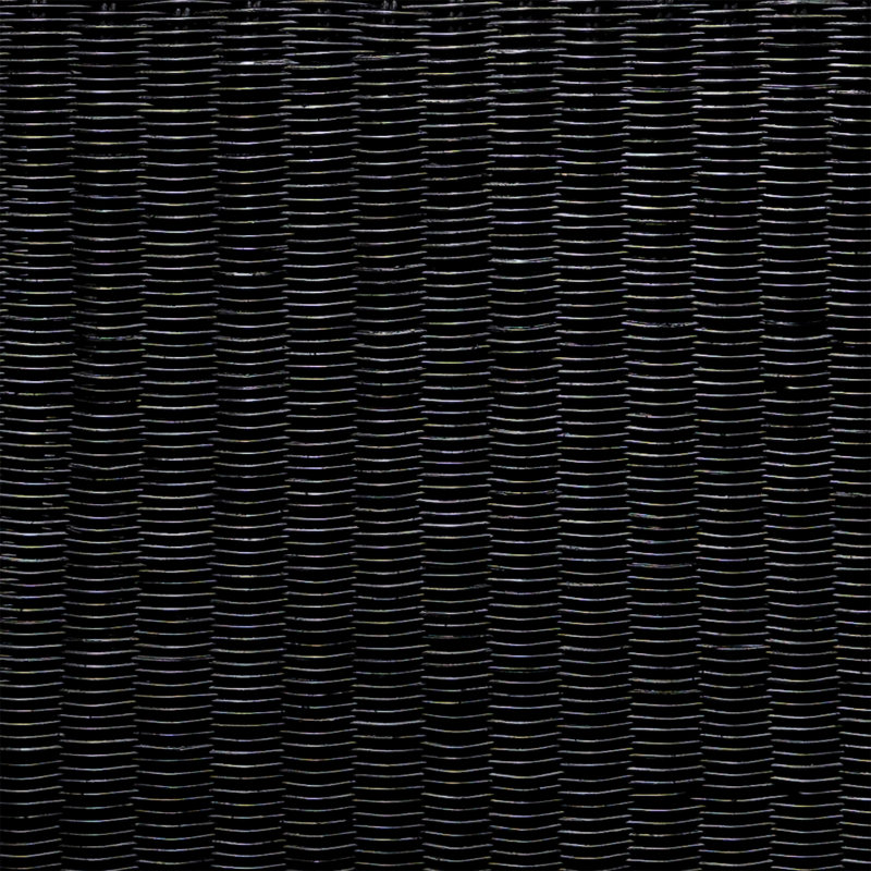 Woods Black Woven Rattan Square Coffee Table (Only Including Table), Black