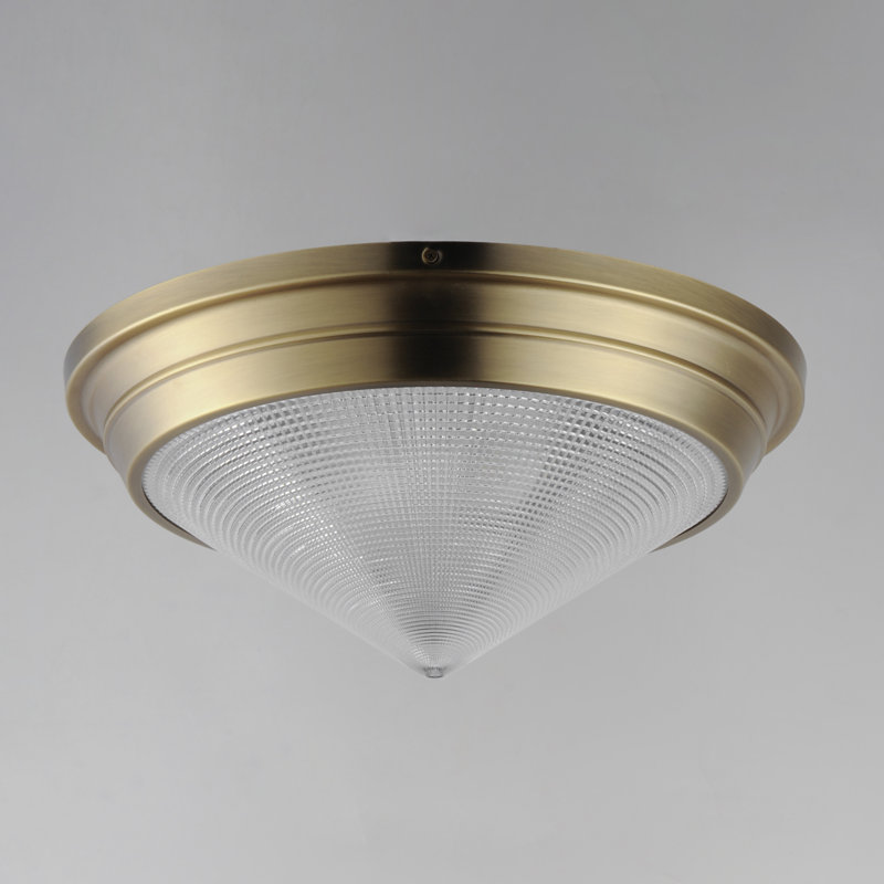 Hargreaves-Flush Mount, Natural Aged Brass