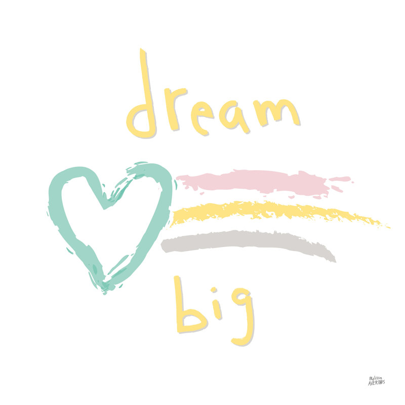 «Rainbow Dream III» par Melissa Averinos - impression sur toile tendue, H 20 po x l 20 po, Cadre flottant noyer, Non