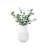 Facetta 7.5" Matte Texture White Ceramic Vase-1585059314-1585059315