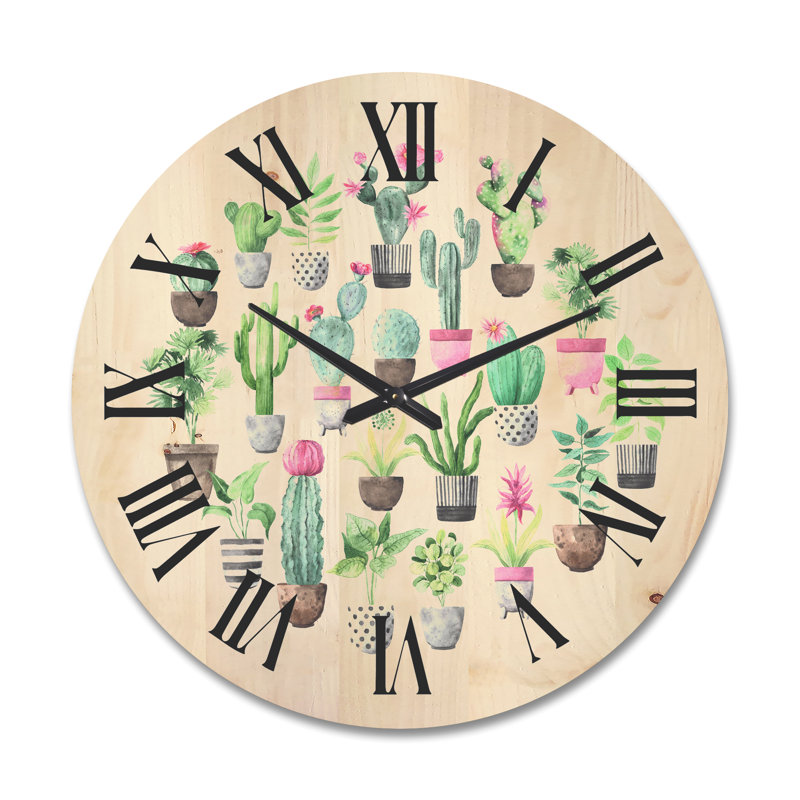Horloge murale Cacti, Très grand