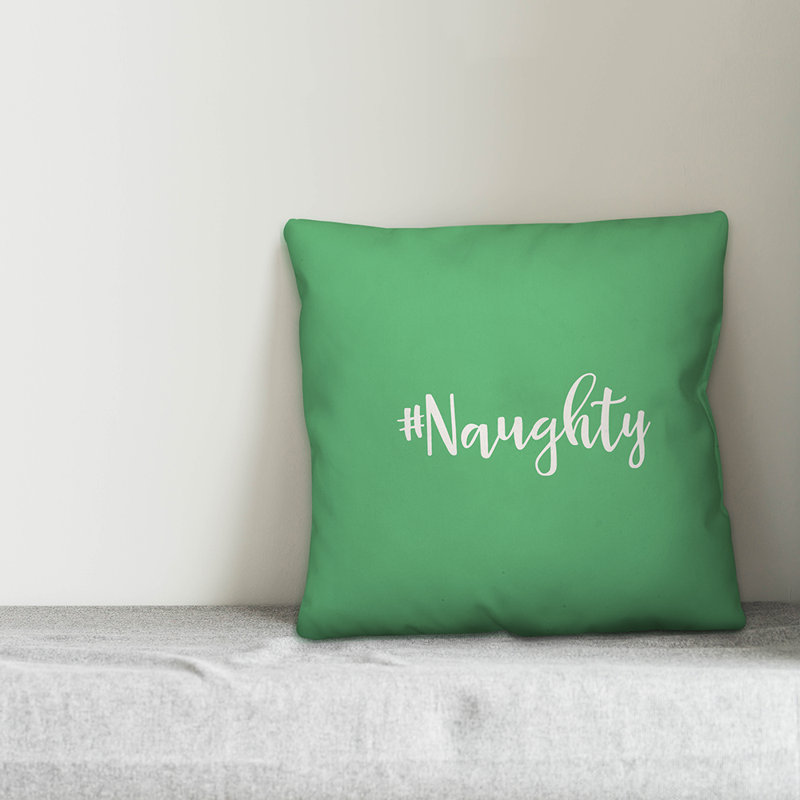  Coussin Naughty, Vert clair, Coussin décoratif