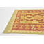 Tapis de la zone en laine rouge/brune 2 pi 8 po x 4 pi 9 po one-of-kind main-noué la new age Elland