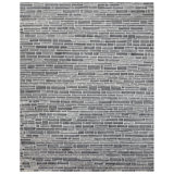 Geometric Area Rug in Ivory/Black