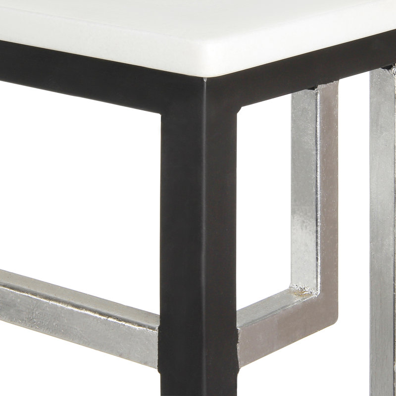 London 72" Console Table, Carrera Marble