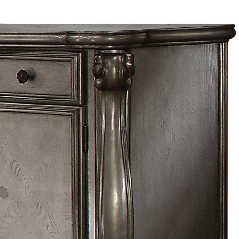 Sylacauga Solid Wood 70.47'' W 5 - Drawer Dresser, Antique Platinum