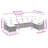 vidaXL Sofa Set with Cushion 8 pcs Black Synthetic: Poly Rattan-1350361736