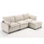 Canapé modulaire, grand canapé en U en velours, canapé rembourré confortable à 3 places avec 1 repose-pieds, 2 coussins lombaires, canapé profond pour le salon-1862323479