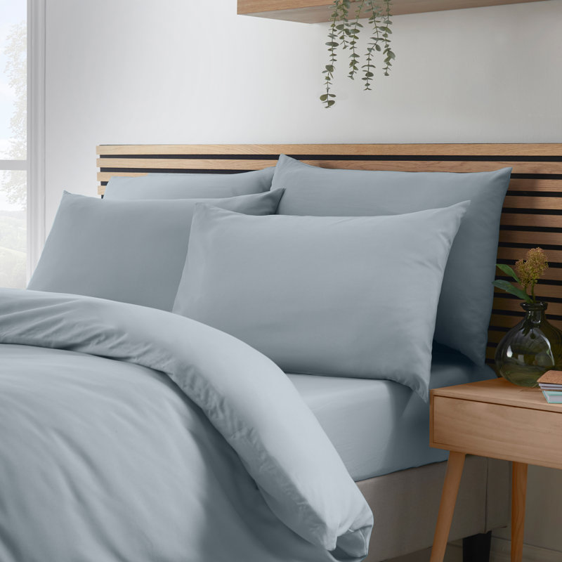 So Soft Easy Iron Duvet Cover Set, Grey, Double 