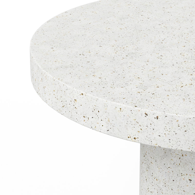 Round Circa 4 Dining Table, Ivory Terrazzo, 47.25" Round, Counter Table (36.25" Height)