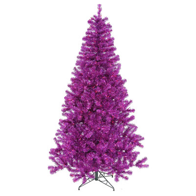 8' Lighted Pine Christmas Tree