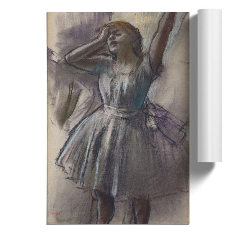 Study Of A Ballet Ballerina Dancer Vol.5 by Edgar Degas - No Frame Painting, 30cm H x 21cm W x 0.1cm D