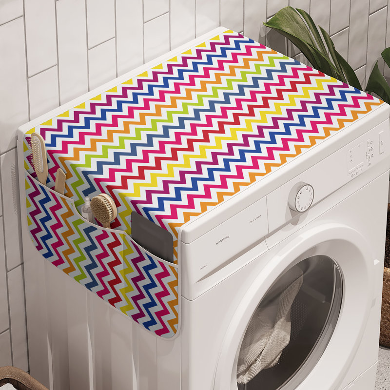 Ensemble de 2 paniers de rangement colorés pour machine à laver East Urban Home 47 po x 18,5 po