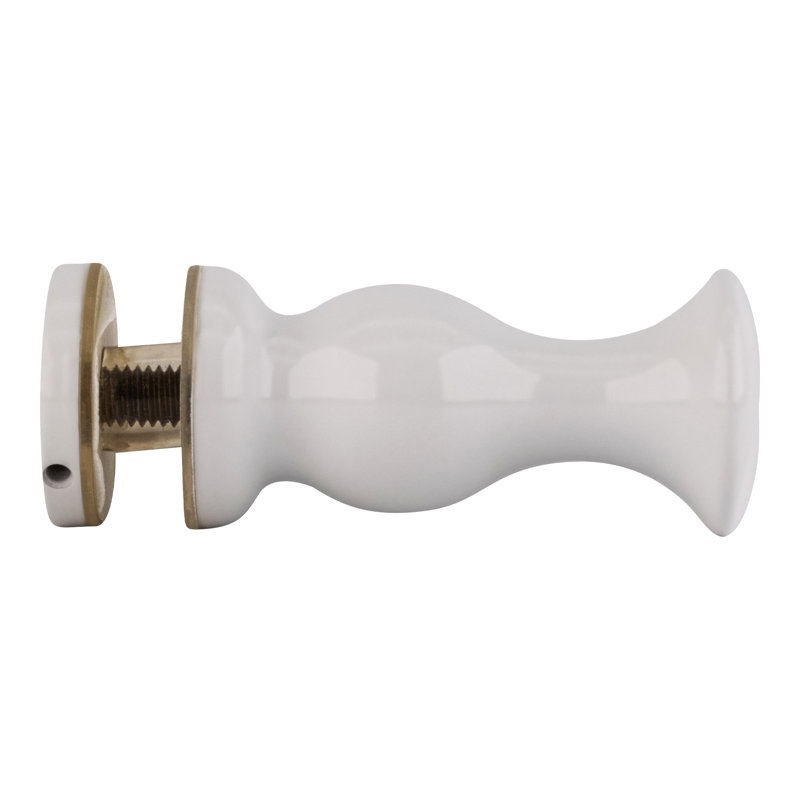 Bouton de porte Brixwell K-COLSM-W, Blanc brillant