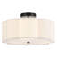 Plafonnier semi-encastré en tissu 3 lumières Tekamah-59518745-59518740