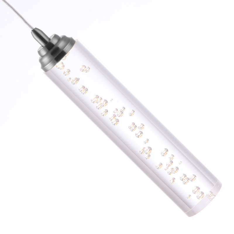 Ardrie 3 - Light Chrome Cluster Pendant, 8.7" H x 1.8" W x 1.8" D