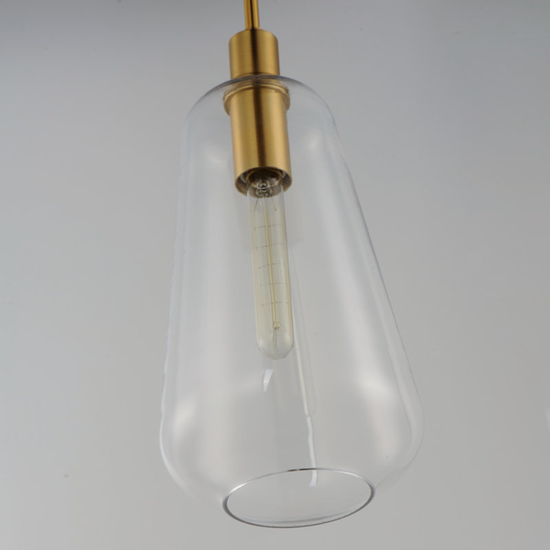 Caudillo 1 - Light Single Pendant, Satin Brass