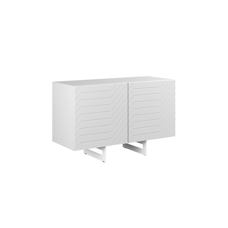 Faydean 110cm Sideboard, White/White