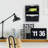 Black Acrylic Wall Mounted Mail Organizer Holder