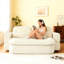 Mousse moderne - Velours côtelé rembourré avec 2 coussins, lit convertible, peu encombrant, confortable pour le salon et offrant un soutien à long terme