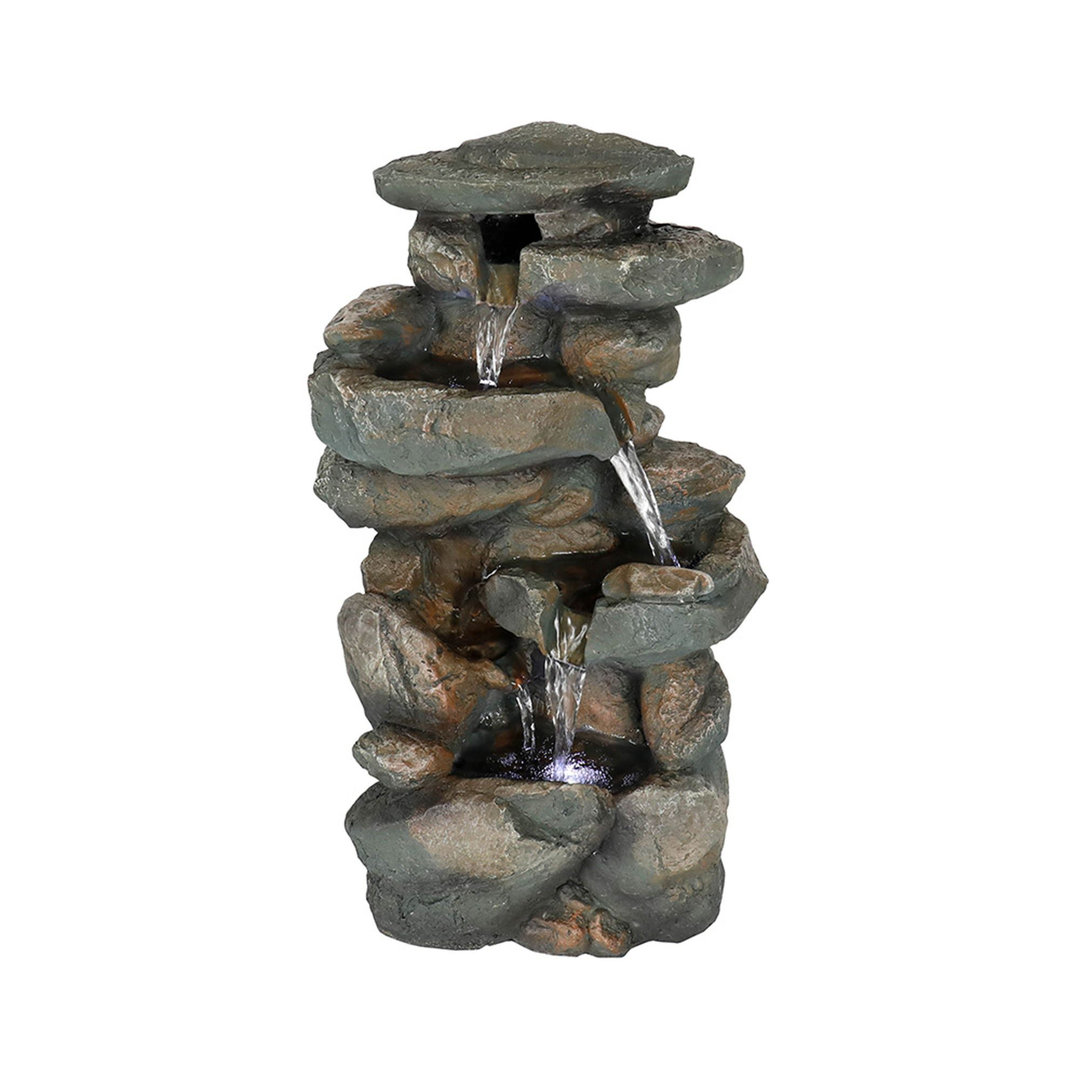 Betsabeth Weather Resistant Table Top Fountain with Light Loon Peak®