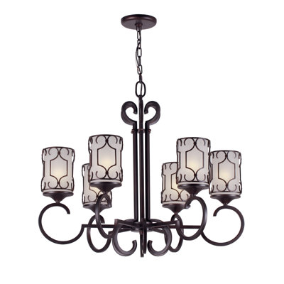 6 - Light Dimmable Classic / Traditional Chandelier