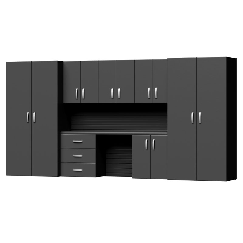 Deluxe 7 Piece Complete Storage System, Black/Black