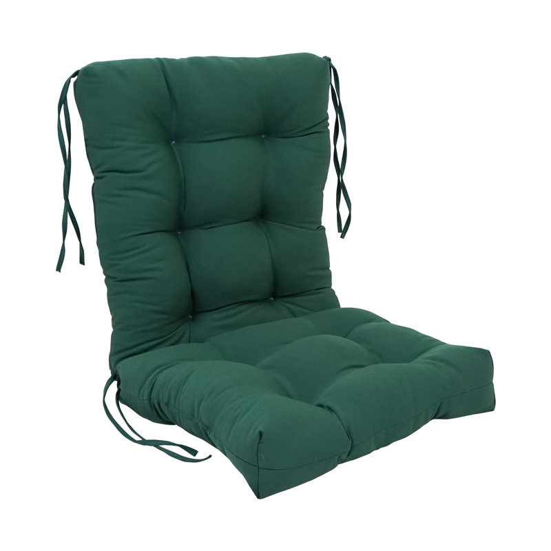 Coussin de siège / dossier en sergé pour l'intérieur, Vert forêt