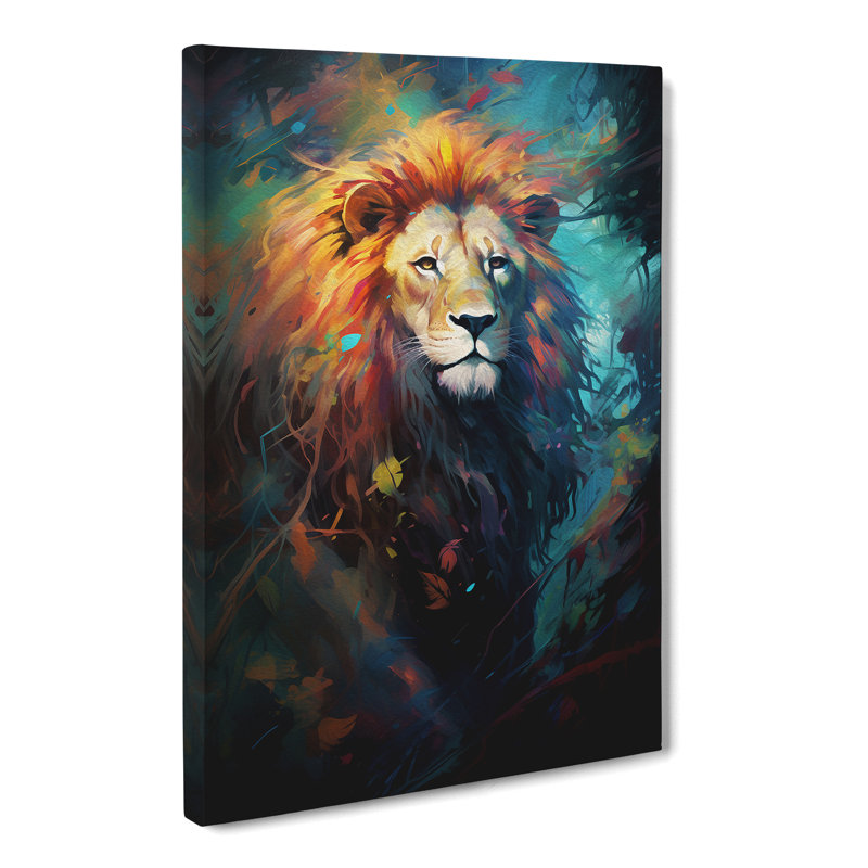Lion Conceptual - Wrapped Canvas, 76cm H x 50cm W x 3cm D