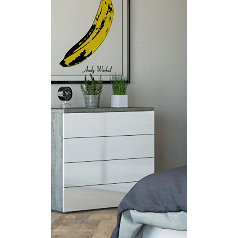 Privilegio 85cm W 4 - Drawer Chest of Drawers
