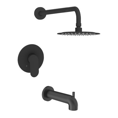 Ensemble de robinet de baignoire et douche Venanzia-Bk