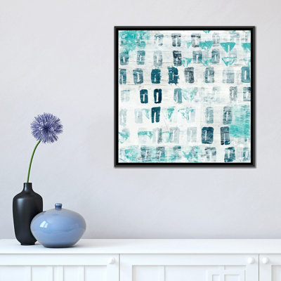 « blue static iii », reproduction d’art sur toile tendue