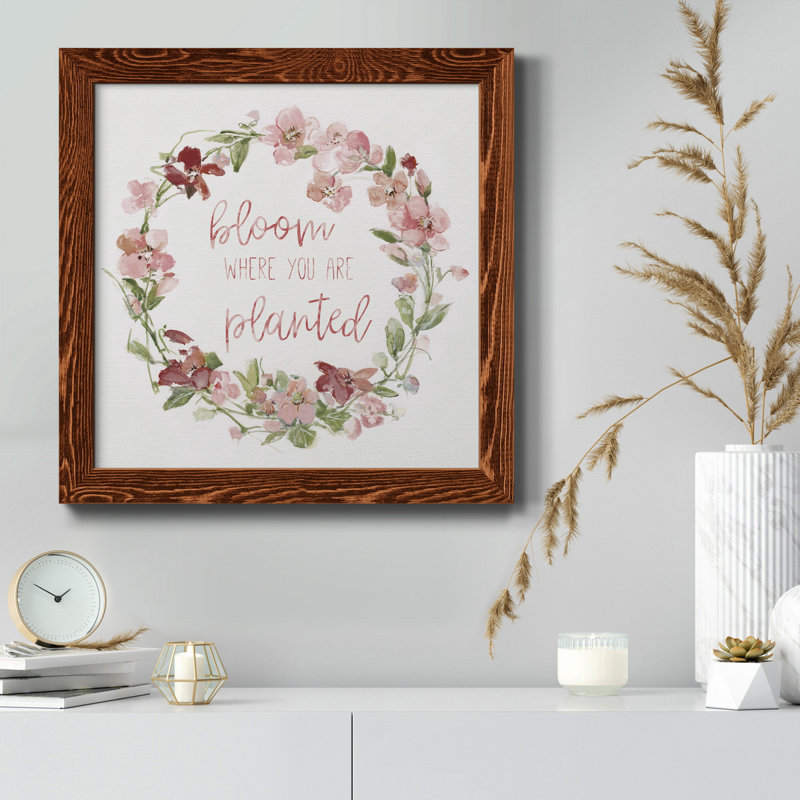 «Succulent Trio I», peinture sur toile encadrée, Érable encadré, H 27,5 po x l 27,5 po x P 1,5 po