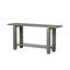 Console minimaliste moderne de 62,9 po, canapé d'entrée en bois massif avec accents en métal, tablette intégrée, salon, couloir (3 couleurs: noir, gris, naturel)-981124743