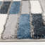 Tapis d'intérieur en polypropylène / polyester à blocs de couleur gris / bleu Latitude Run® Structures-2076288892