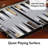 Gray/Black Backgammon Board Game